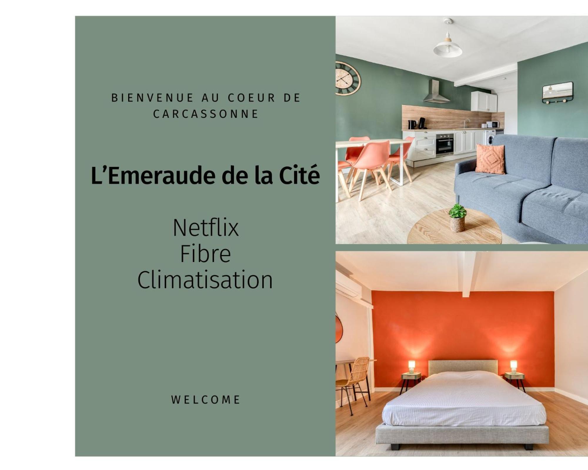 L'Emeraude De La Cite - Netflix - Fibre - Proche Cite - Clim 카르카손 외부 사진